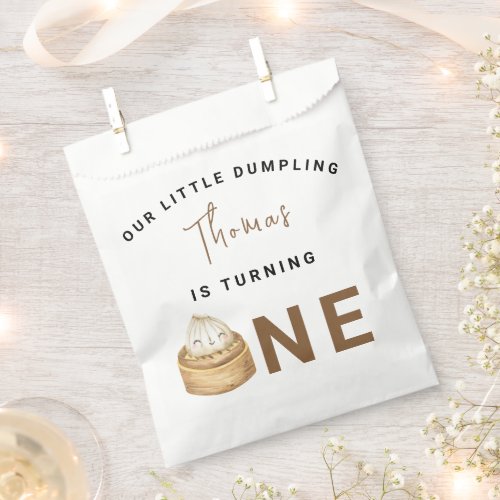 Little Chinese dumpling first Birthday Party  Favor Bag