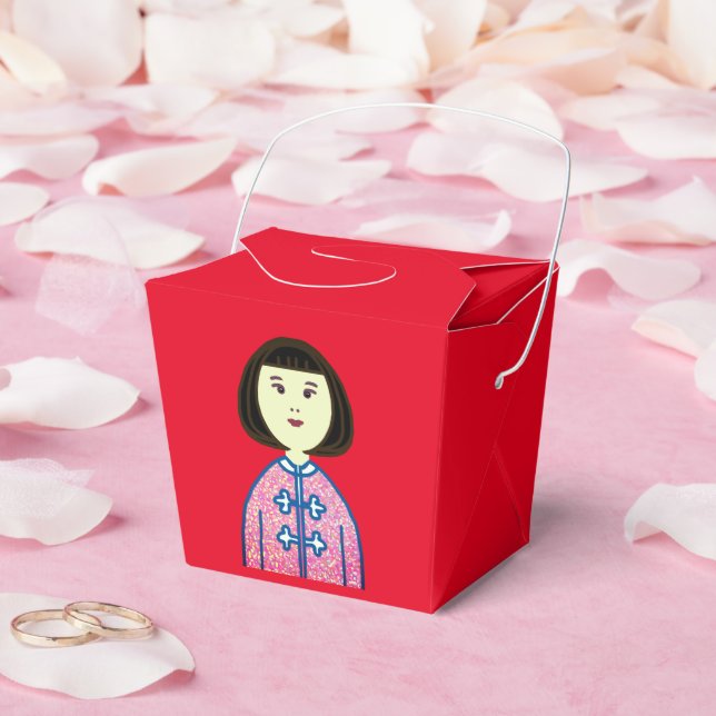 Little Chinese girl Favor Boxes (Wedding)