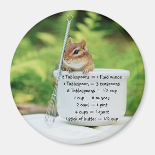 Little Chipmunk Measurement Equivalents Magnet