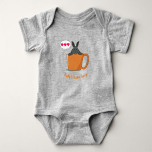 Little Choco bunny say " I love U" Baby Bodysuit