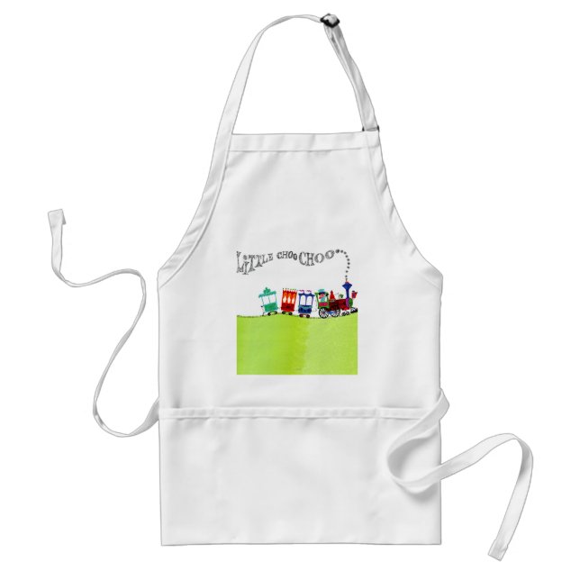 Little Choo Choo Adult Apron (Front)