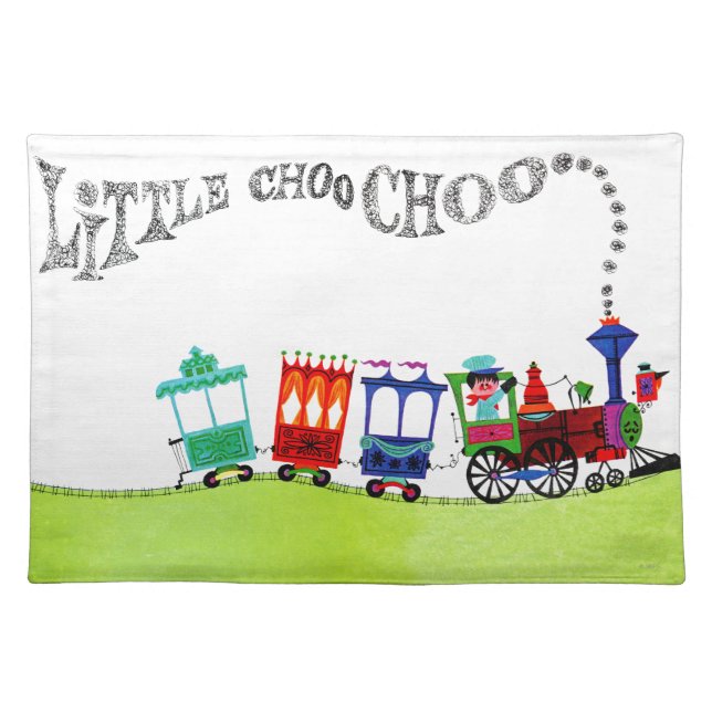 Little Choo Choo Cloth Placemat (Front)