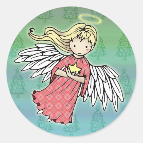 Little Christmas Angel Stickers