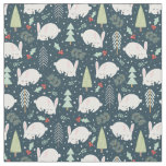 Little Christmas Bunnies Fabric