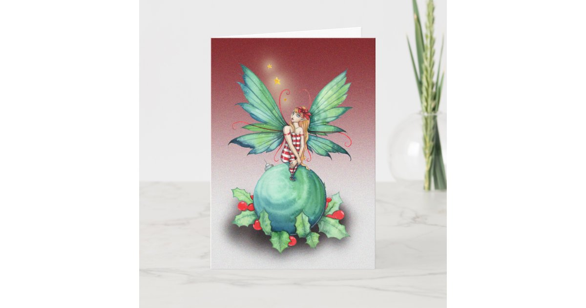 Little Christmas Fairy Christmas Card | Zazzle.com