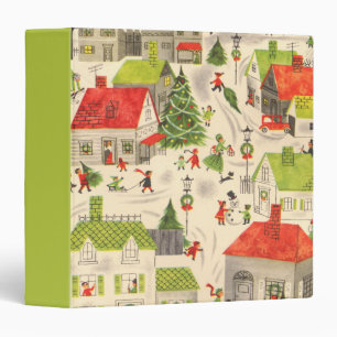 Little Christmas Village 3 Ring Binder