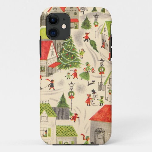 Little Christmas Village iPhone 11 Case