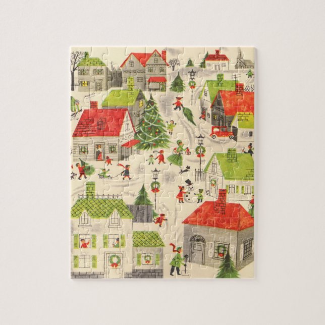 Little Christmas Village Jigsaw Puzzle (Vertical)