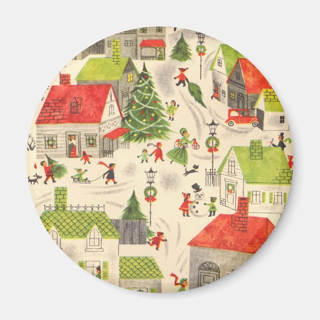 Little Christmas Village Magnet (Front)