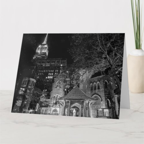 LITTLE CHURCH IN THE BIG CITY Folded Greeting Card