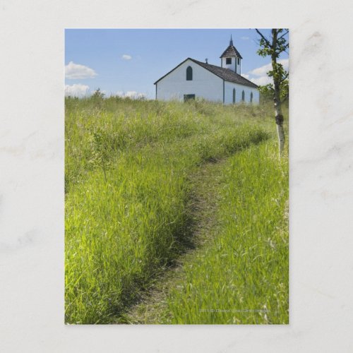 Little Church On The Canadian Prairies Postcard