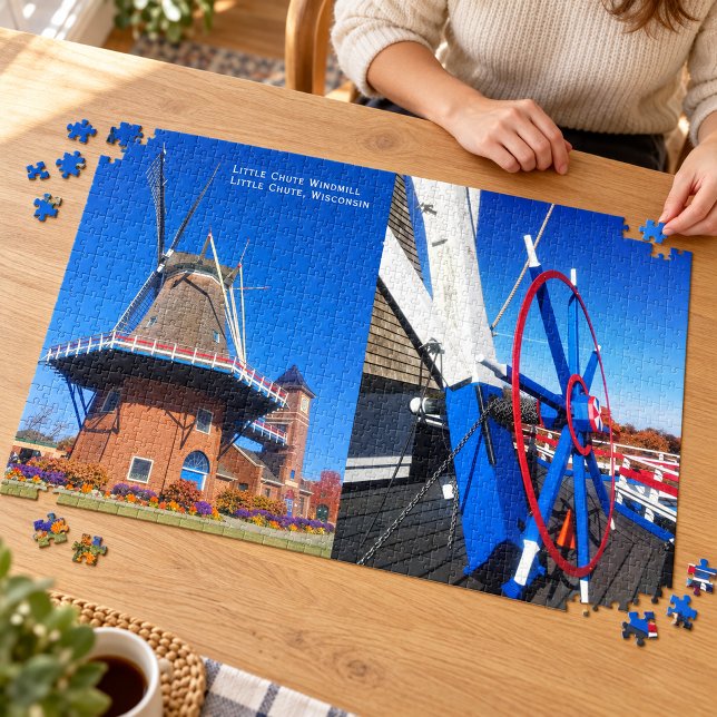  Little Chute Windmill Dutch Smock Mill, Wheel, WI Jigsaw Puzzle (Little Chute Windmill Dutch Smock Mill, Wheel, WI Jigsaw Puzzle)