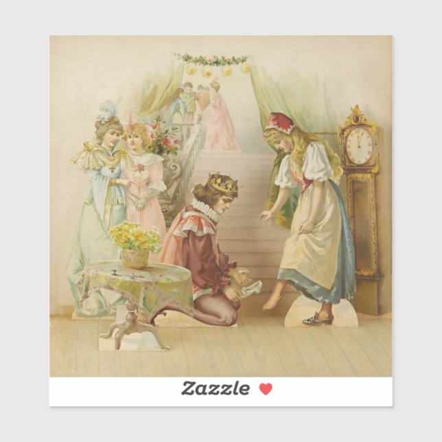 “Little Cinders” Fairy Art by E S Hardy Sticker (Sheet)