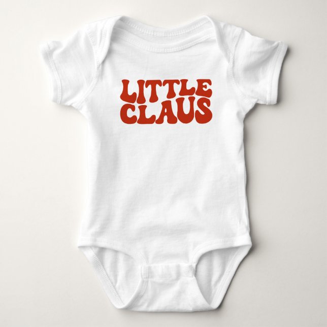 Little Claus,  Christmas Kid Baby Bodysuit (Front)