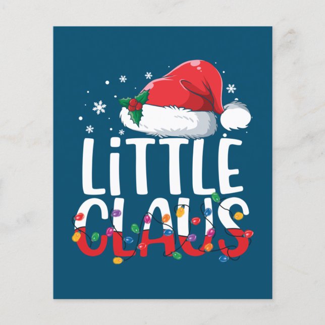 Little Claus Christmas Pajamas Matching Family Xma Flyer (Front)