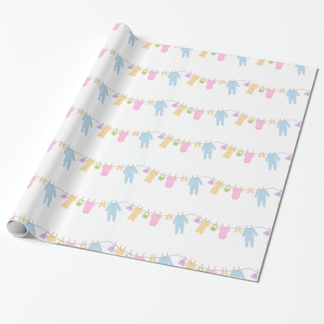 Little Clothes Wrapping Paper (Unrolled)