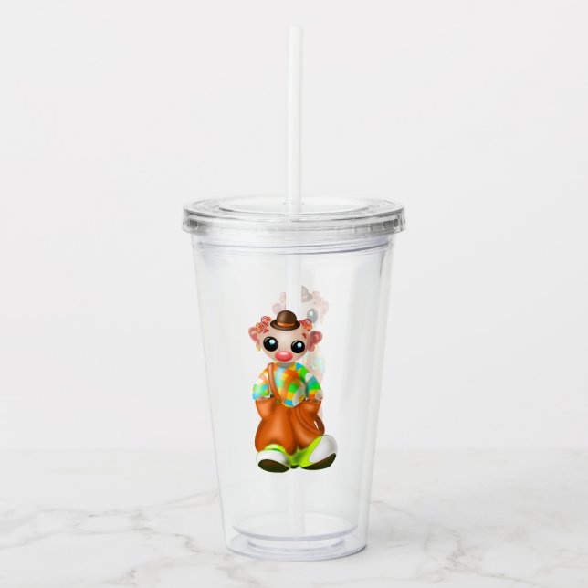 Little Clown Acrylic Tumbler (Front)
