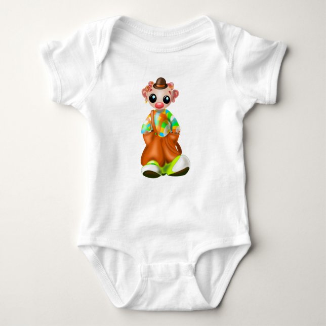 Little Clown Baby Bodysuits (Front)