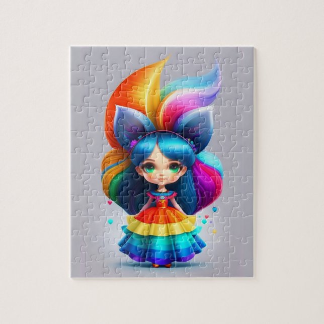 Little Colorful Cute Fairy Jigsaw Puzzle (Vertical)