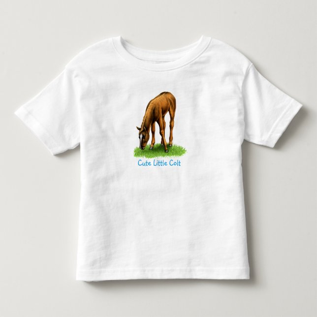 Little Colt Foal Horse Baby Shirt (Front)