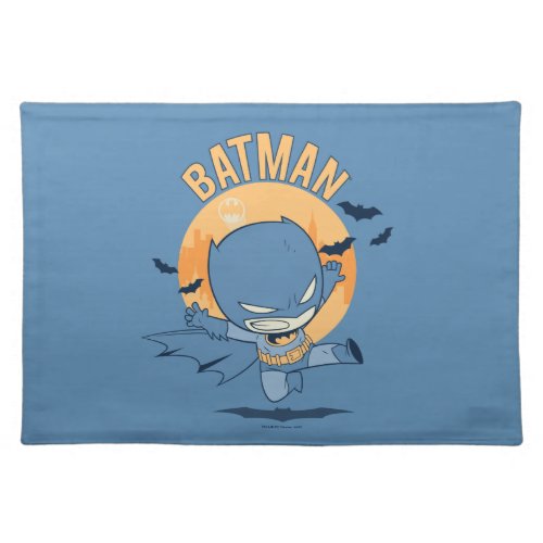 Little Comic Batman Flying Kick Cloth Placemat