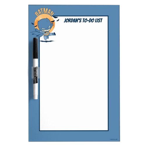 Little Comic Batman Flying Kick Dry Erase Board