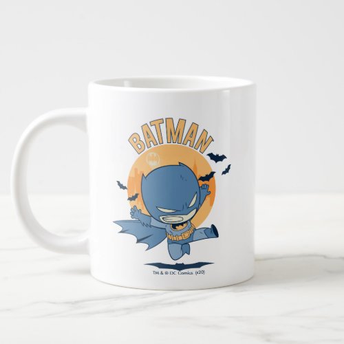 Little Comic Batman Flying Kick Giant Coffee Mug
