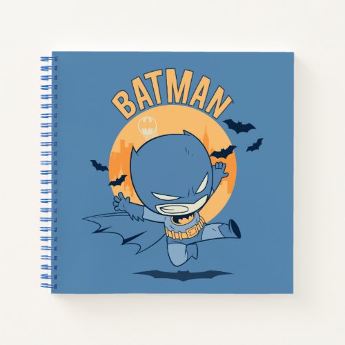 Little Comic Batman Flying Kick Notebook