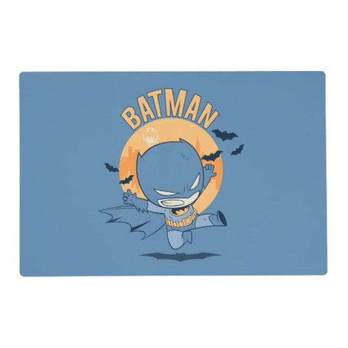 Little Comic Batman Flying Kick Placemat