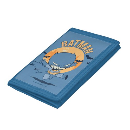 Little Comic Batman Flying Kick Trifold Wallet