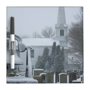 Little Compton Commons - Snow Scene Dry-Erase Board