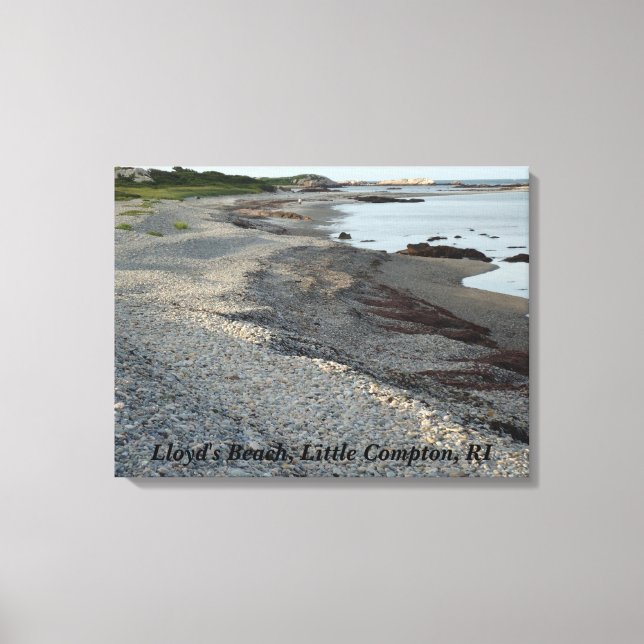 Little Compton, Rhode Island - Lloyd's Beach Canvas Print (Front)