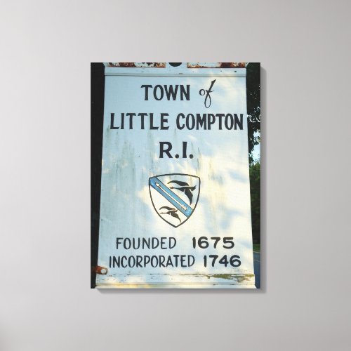 Little Compton RI founded sign