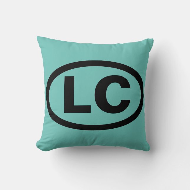 Little Compton, RI LC Throw Pillow (Front)