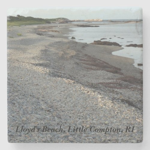 Little Compton RI _ Lloyds Beach Stone Coaster