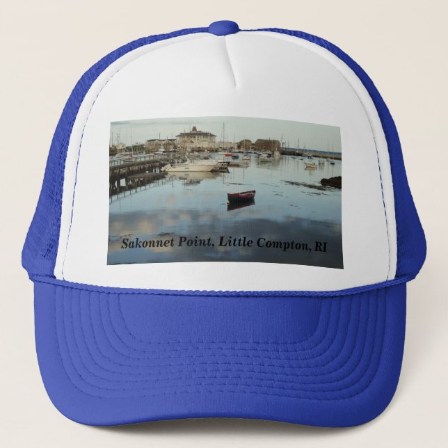 Little Compton, RI - Sakonnet Point, Harbor Trucker Hat (Front)