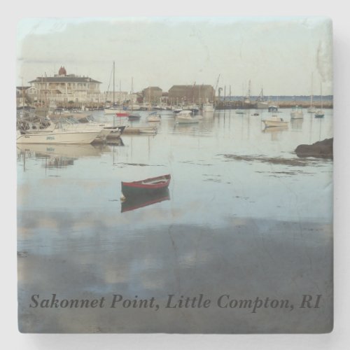 Little Compton RI _ Sakonnet Point Stone Coaster