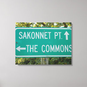 Little Compton, RI - Sakonnet Point, The Commons Canvas Print