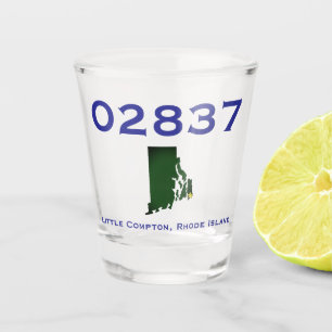 Little Compton, RI Zip Code - 02837 - Sakonnet, LC Shot Glass