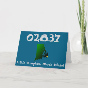 Little Compton, RI Zip Code - 02837 - Sakonnet, LC Thank You Card