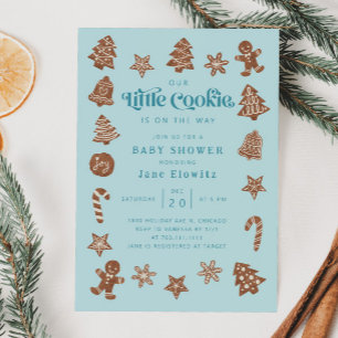 Little Cookie Boy Baby Shower  Invitation