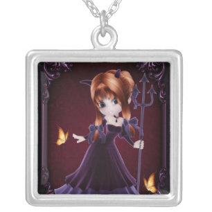 Little Cookie Devil Girl 5 Fantasy Gothic Necklace