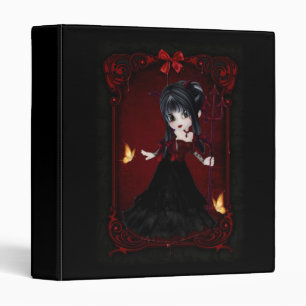 Little Cookie Devil Girl Design 1 Binder