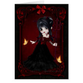 Little Cookie Devil Girl Design 1 Card (Front)