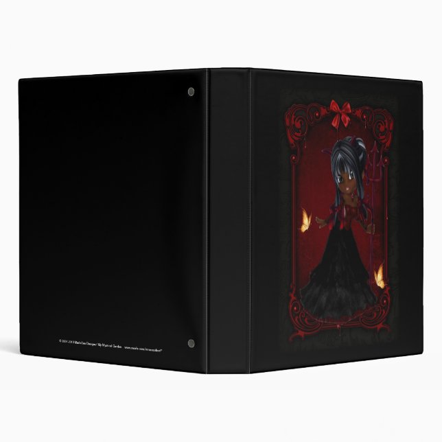 Little Cookie Devil Girl Design 4 Binder (Background)