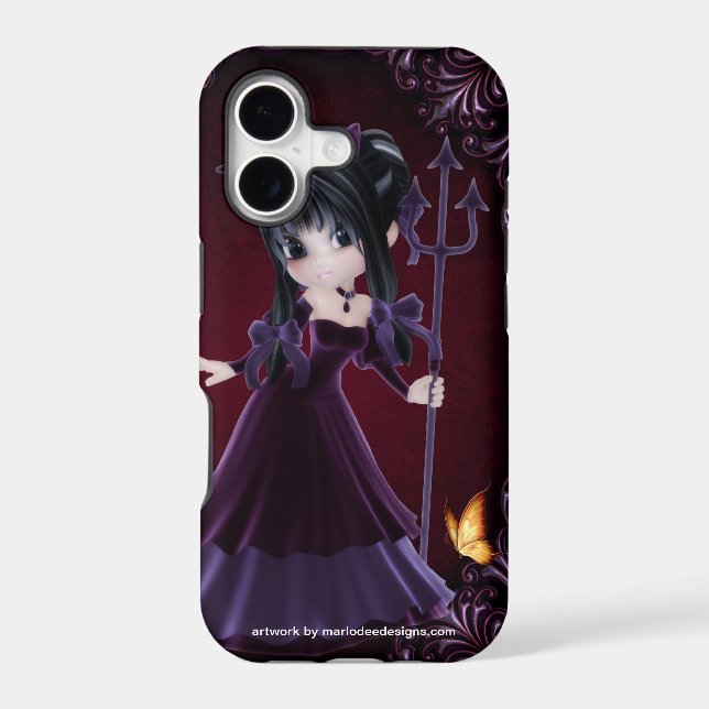 Little Cookie Devil Girl Design 6 Iphone Case (Back)