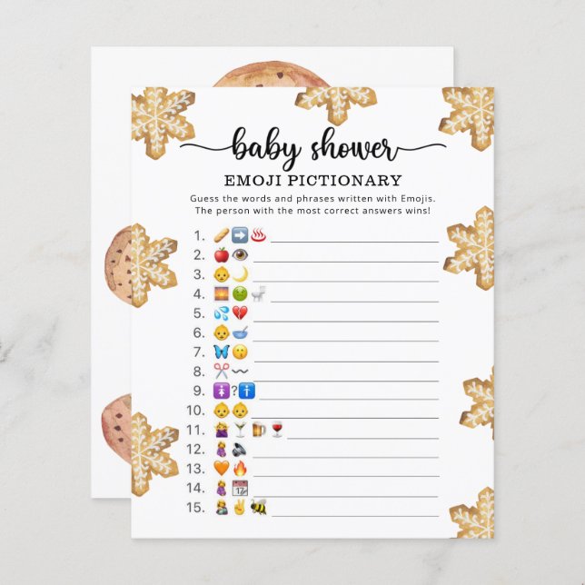 Little cookie - Emoji pictionary game (Front/Back)