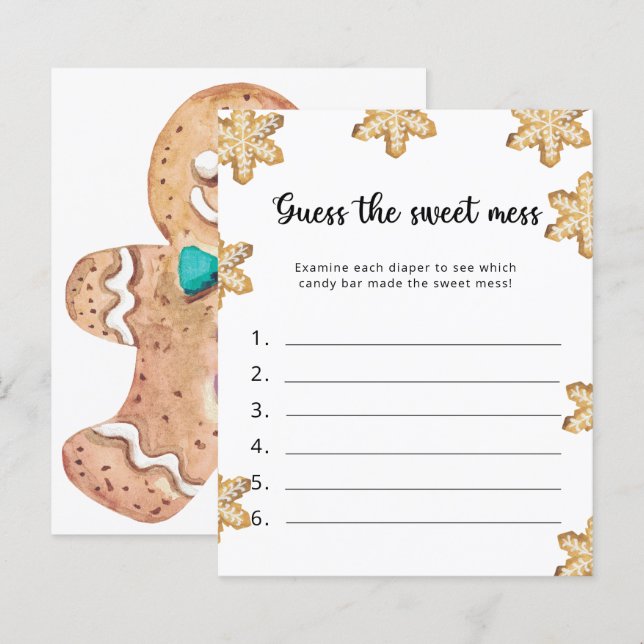 Little cookie - Guess the sweet mess game (Front/Back)