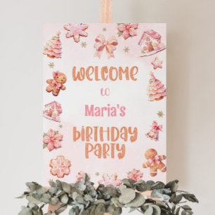 Little Cookie Oh What fun Christmas Welcome Foam Board