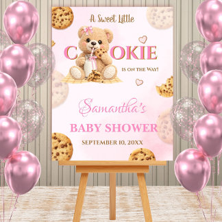Little Cookie Welcome sign - Teddy Baby Shower 